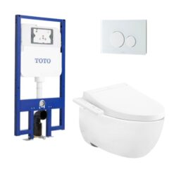 Bồn cầu treo tường điện tử (giấu dây) TOTO CW812REA TCF23460AAA WH172AT TCA465 MB176GH