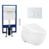 Bồn cầu treo tường kèm nắp rửa điện tử TOTO CW812RA TCF24410AAA WH172A MB176GH