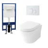 Bồn cầu treo tường nắp êm TOTO CW162 TC384CVK WH172A MB176G 1 Bồn cầu treo tường nắp êm TOTO CW162 TC384CVK WH172A MB176G
