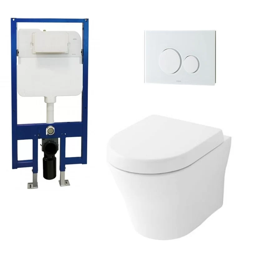 Bồn cầu treo tường nắp êm TOTO CW162 TC384CVK WH172A MB176G Bồn cầu treo tường nắp êm TOTO CW162 TC384CVK WH172A MB176G