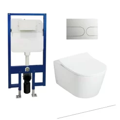 Bồn cầu treo tường nắp êm TOTO CW542ME5U TC513A WH172A MB175M 16 Bồn cầu treo tường nắp êm TOTO CW542ME5U TC513A WH172A MB175M