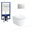 Bồn cầu treo tường nắp êm TOTO CW553 TC384CVK WH172A MB175M 1 Bồn cầu treo tường nắp êm TOTO CW553 TC384CVK WH172A MB175M