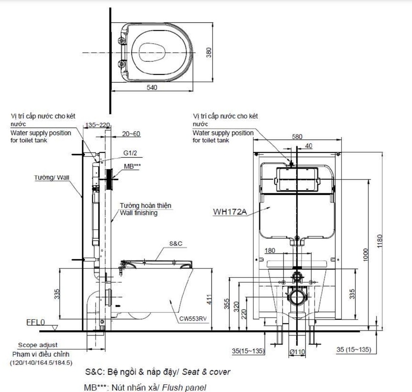 Thiết kế sang trọng của bồn cầu TOTO CW553 TC384CVK WH172A MB175M Thiết kế sang trọng của bồn cầu TOTO CW553 TC384CVK WH172A MB175M