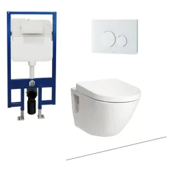 Bồn cầu treo tường nắp êm TOTO CW762 TC384CVK WH172A MB176GH 15 Bồn cầu treo tường nắp êm TOTO CW762 TC384CVK WH172A MB176GH