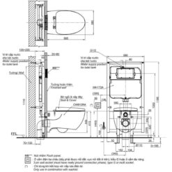 Bồn cầu treo tường nắp êm TOTO CW812RA TC811SJ WH172A MB176G