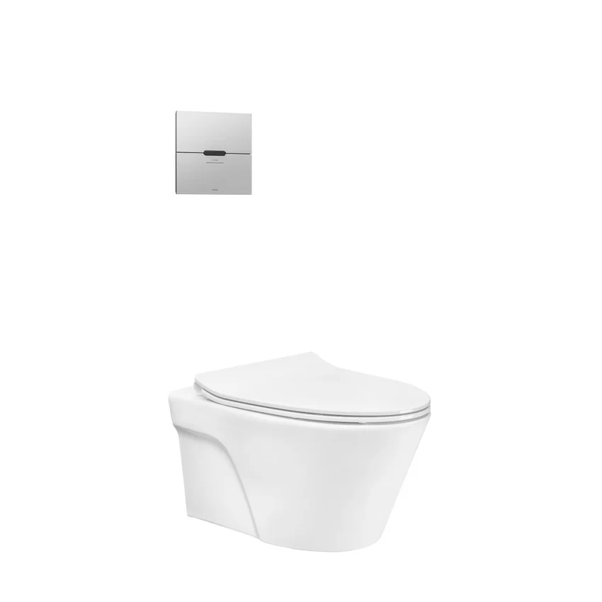 Bồn cầu treo tường nắp êm van xả cảm ứng TOTO CW822RFVA1 TC600VS TREF35L2A WH005A 10 Bồn cầu treo tường nắp êm van xả cảm ứng TOTO CW822RFVA1 TC600VS TREF35L2A WH005A