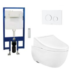 Bồn cầu treo tường nắp rửa điện tử C5 TOTO CW812RA TCF24410AAA WH172A MB174P#WH