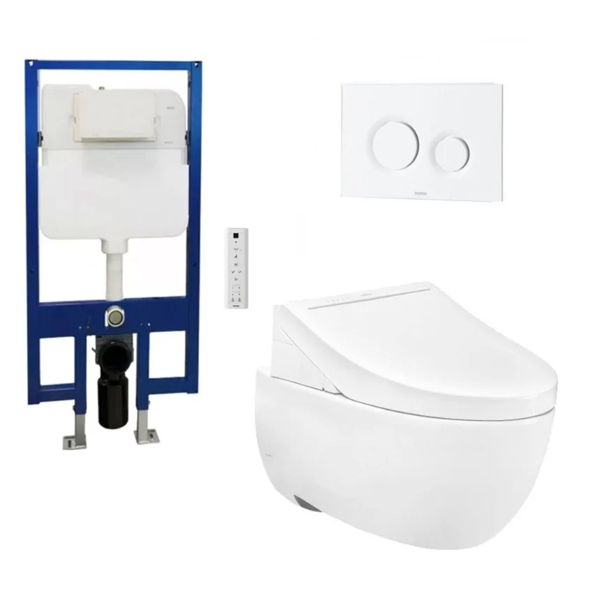 Bồn cầu treo tường nắp rửa điện tử C5 TOTO CW812RA TCF24410AAA WH172A MB174P#WH 10 Bồn cầu treo tường nắp rửa điện tử C5 TOTO - SKU: CW812RA#W/TCF24410AAA#NW1/WH172A/MB174P#WH