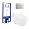 Bồn cầu treo tường nắp rửa điện tử C5 (giấu dây) TOTO CW812REA TCF24460AAA WH172AT TCA465 MB171M#SS