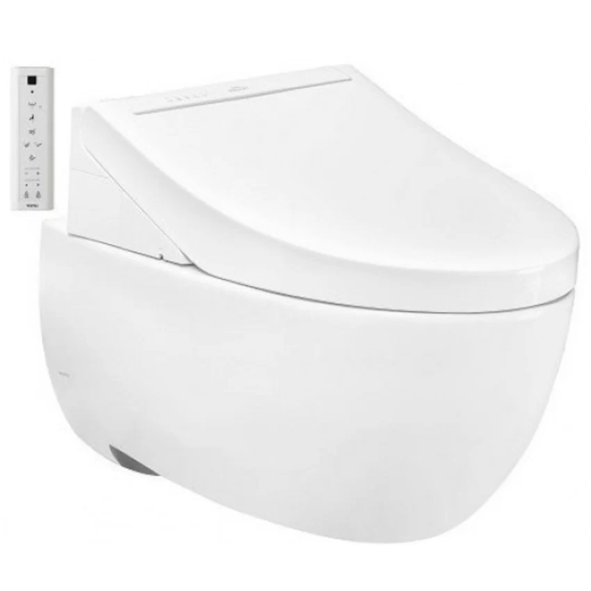 Bồn cầu treo tường nắp rửa điện tử C5 (giấu dây) TOTO CW812REA TCF24460AAA WH172AT TCA465 MB171M#SS 13 Một góc nhìn của bồn cầu treo tường nắp rửa điện tử C5 TOTO