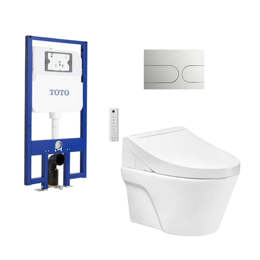 Bồn cầu treo tường nắp rửa điện tử C5 (giấu dây) TOTO CW822REA TCF24460AAA WH172AT TCA465 MB175M 12 Bồn cầu treo tường nắp rửa điện tử TOTO
