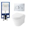 Bồn cầu treo tường URBANIQUE TOTO CW162 TC384CVK WH172A MB174PH nắp đóng êm
