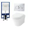 Bồn cầu treo tường URBANIQUE TOTO CW162 TC384CVK WH172A MB174PH nắp đóng êm 1 Bồn cầu treo tường URBANIQUE TOTO CW162 TC384CVK WH172A MB174PH nắp đóng êm