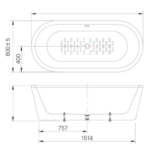 Bồn tắm đặt sàn Inax BF-1757V (BF1757V)