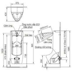 Bồn tiểu nam INAX ASU-500V (ASU500V)