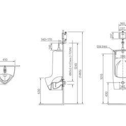 Bồn tiểu nam INAX AU-411V (AU411V)
