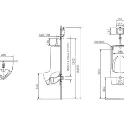 Bồn tiểu nam INAX U-411V (U411V)