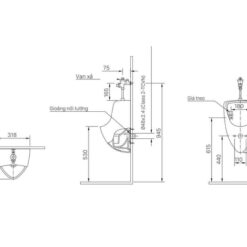 Bồn tiểu nam INAX U-440V (U440V)
