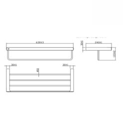 Giá treo khăn giàn INAX KFS-945VA (KFS945VA)