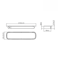 Kệ gương W300 INAX KFS-949VB (KFS949VB) 18 Kệ gương W300 INAX KFS-949VB (KFS949VB)