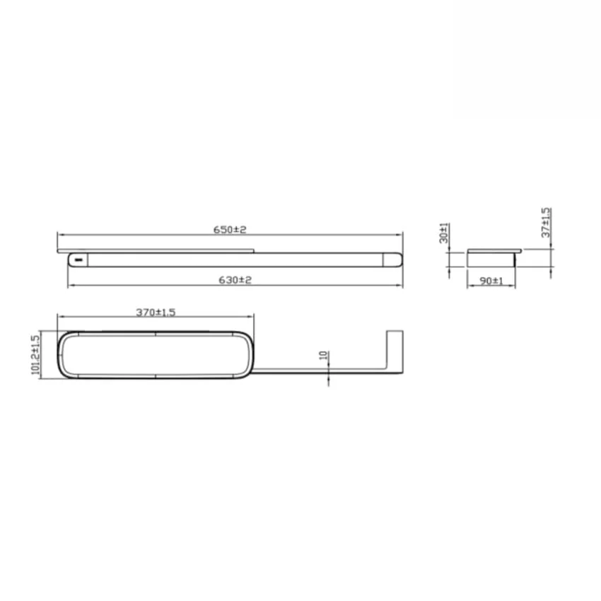 Kệ gương W600 INAX KFS-949VA (KFS949VA) 22 Kệ gương INAX W600 chi tiết