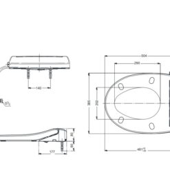 Nắp bồn cầu rửa cơ Eco washer TOTO TCW07S (E2)