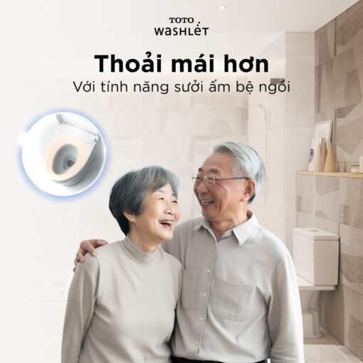 Nắp bồn cầu thông minh TOTO TCF23710AAA (W18) Washlet C2 cơ bản
