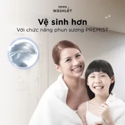 Nắp bồn cầu thông minh TOTO TCF23710AAA (W18) Washlet C2 cơ bản 22 Nắp bồn cầu thông minh TOTO TCF23710AAA (W18) Washlet C2 cơ bản