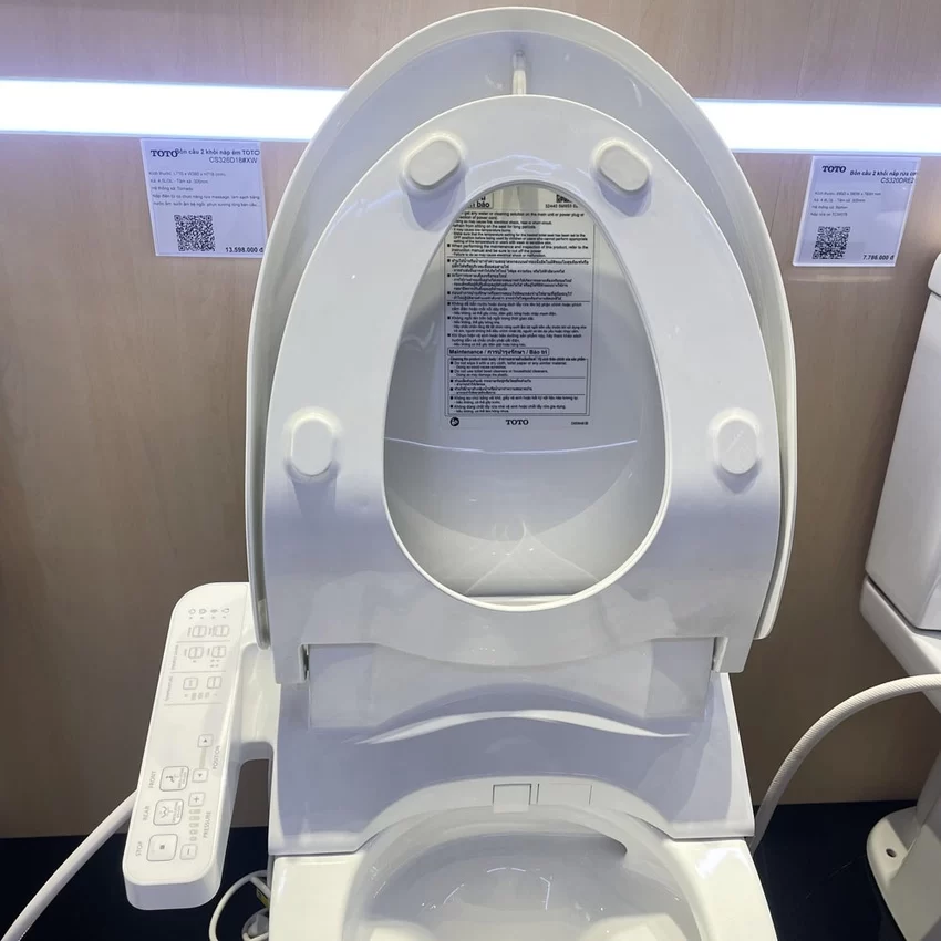 Nắp bồn cầu thông minh TOTO TCF23710AAA (W18) Washlet C2 cơ bản 14 Nắp bồn cầu thông minh TOTO TCF23710AAA (W18) Washlet C2 cơ bản
