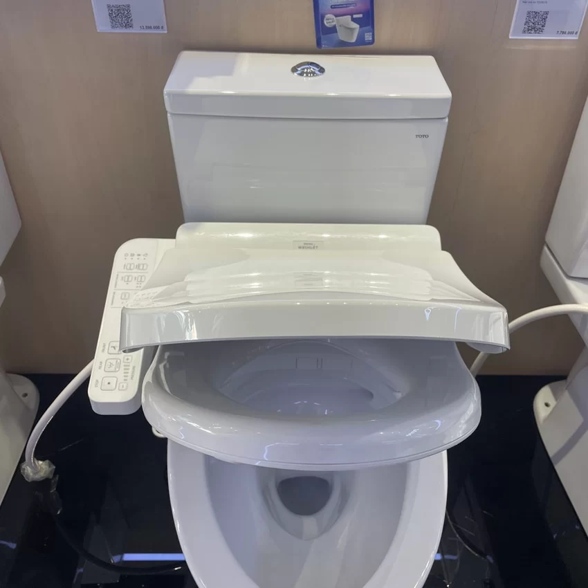 Nắp bồn cầu thông minh TOTO TCF23710AAA (W18) Washlet C2 cơ bản 15 Nắp bồn cầu thông minh TOTO TCF23710AAA (W18) Washlet C2 cơ bản