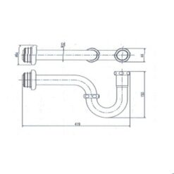 Ống thải chữ P INAX A-678P (A678P)