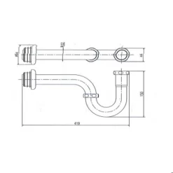 Ống thải chữ P INAX A-678P (A678P)