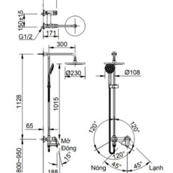 Sen cây nóng lạnh INAX BFV-915S (BFV915S)