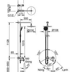 Sen cây nóng lạnh INAX BFV-915S (BFV915S)