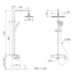 Sen cây nóng lạnh INAX BFV-635S (BFV635S)