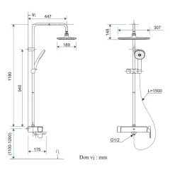 Sen cây nóng lạnh INAX BFV-635S (BFV635S)