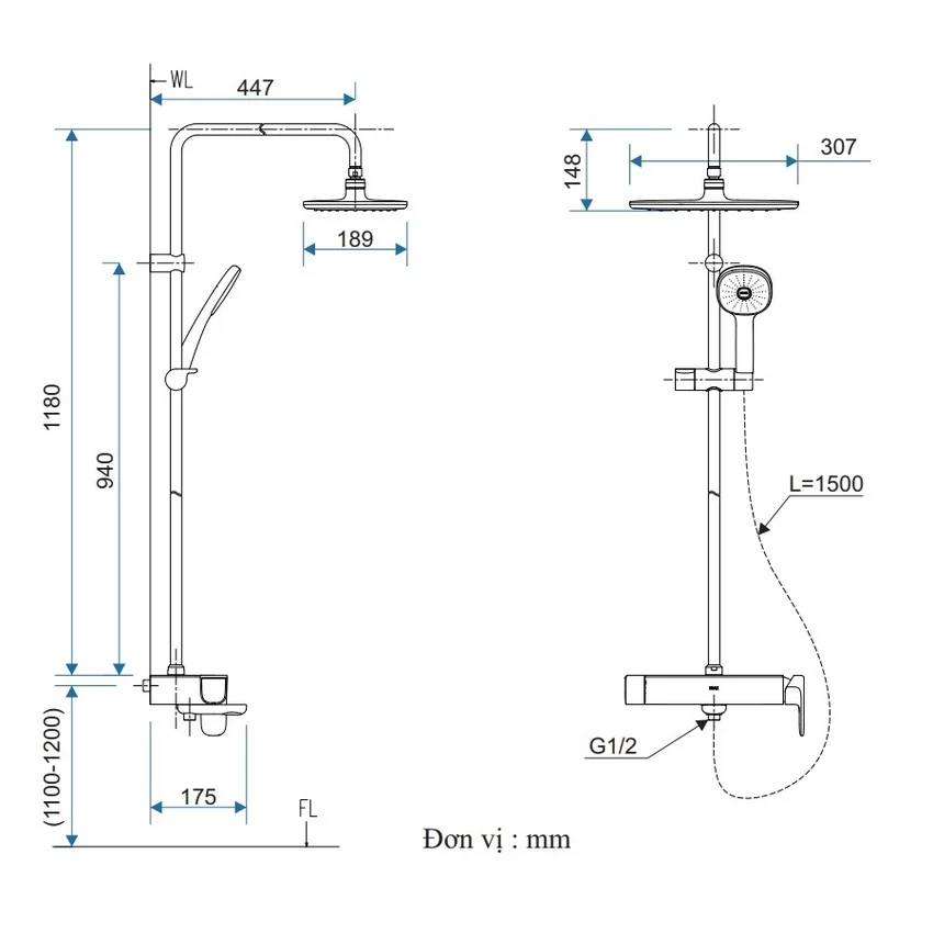 Sen cây nóng lạnh INAX BFV-635S (BFV635S) 4 Sen cây nóng lạnh INAX BFV-635S (BFV635S)