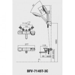 Sen tắm nhiệt độ INAX BFV-7145T-3C (BFV7145T3C)