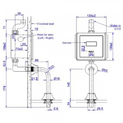 Van xả bồn tiểu Inax OKUV-30SM (OKUV30SM)