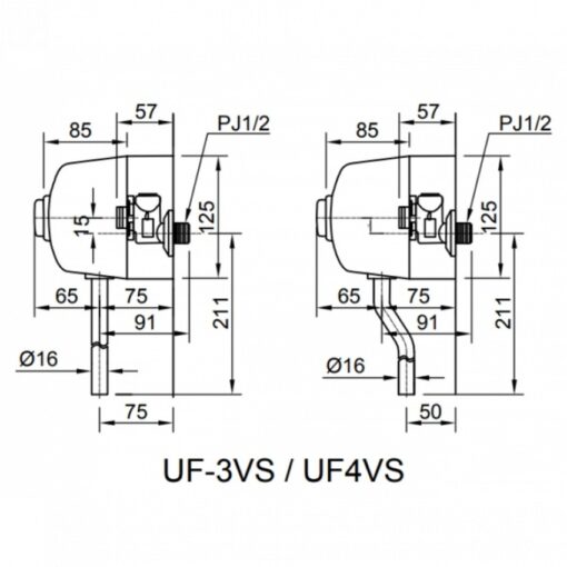 Van xả bồn tiểu INAX UF-4VS (UF4VS)