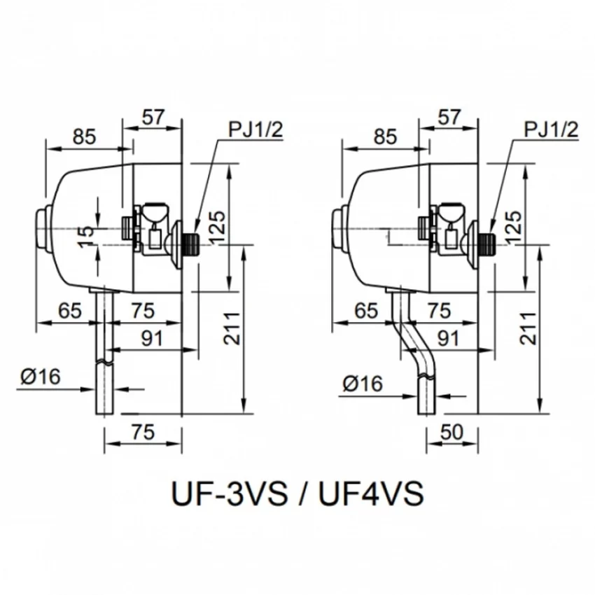 Van xả bồn tiểu INAX UF-4VS (UF4VS) 9 Van Xả Bồn Tiểu INAX UF-4VS Ảnh 2