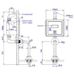 Van xả tiểu cảm ứng INAX OKUV-30SM-0.5 (OKUV30SM05)