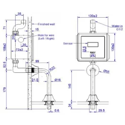 Van xả tiểu cảm ứng INAX OKUV-30SM-0.5 (OKUV30SM05)