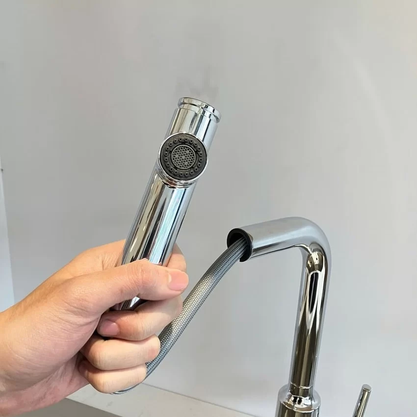 Vòi bếp dây rút nóng lạnh INAX SFV-907SX cho bếp hiện đại Vòi bếp INAX SFV-907SX cho không gian bếp hiện đại