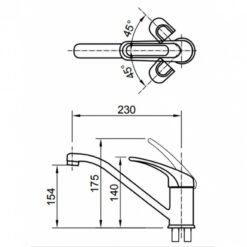Vòi bếp nóng lạnh INAX SFV-112S (SFV112S)