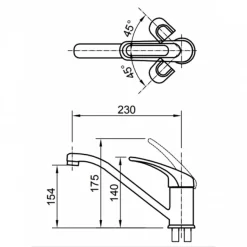 Vòi bếp nóng lạnh INAX SFV-112S (SFV112S)