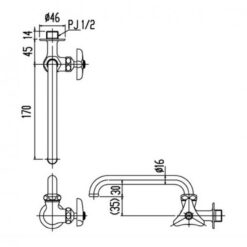 voi chau lavabo lanh inax lf 16 13 2