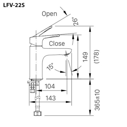 voi chau lavabo lanh inax lfv 22s 9