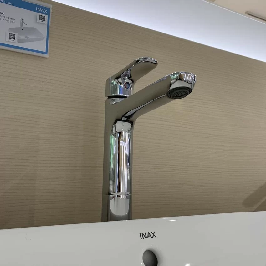 Vòi chậu lavabo nóng lạnh INAX LFV-1402SH (LFV1402SH) 7 voi chau lavabo nong lanh inax lfv 1402sh 6