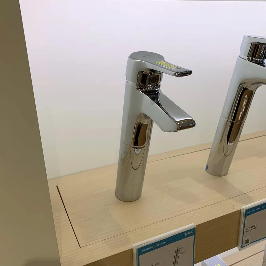 Thiết kế chi tiết vòi lavabo nóng lạnh INAX LFV-6012SH Chi tiết vòi chậu INAX LFV-6012SH